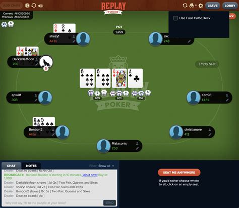 poker online replay/